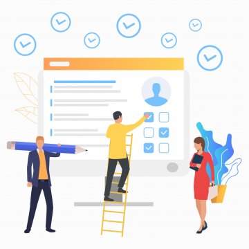 Digital list of background checklist